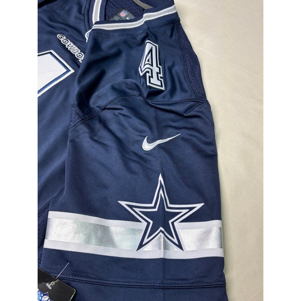 NWT Nike Dallas Cowboys Dak Prescott 4 On Field‎ Jersey Mens 52 XL Navy Blue - Picture 3 of 11